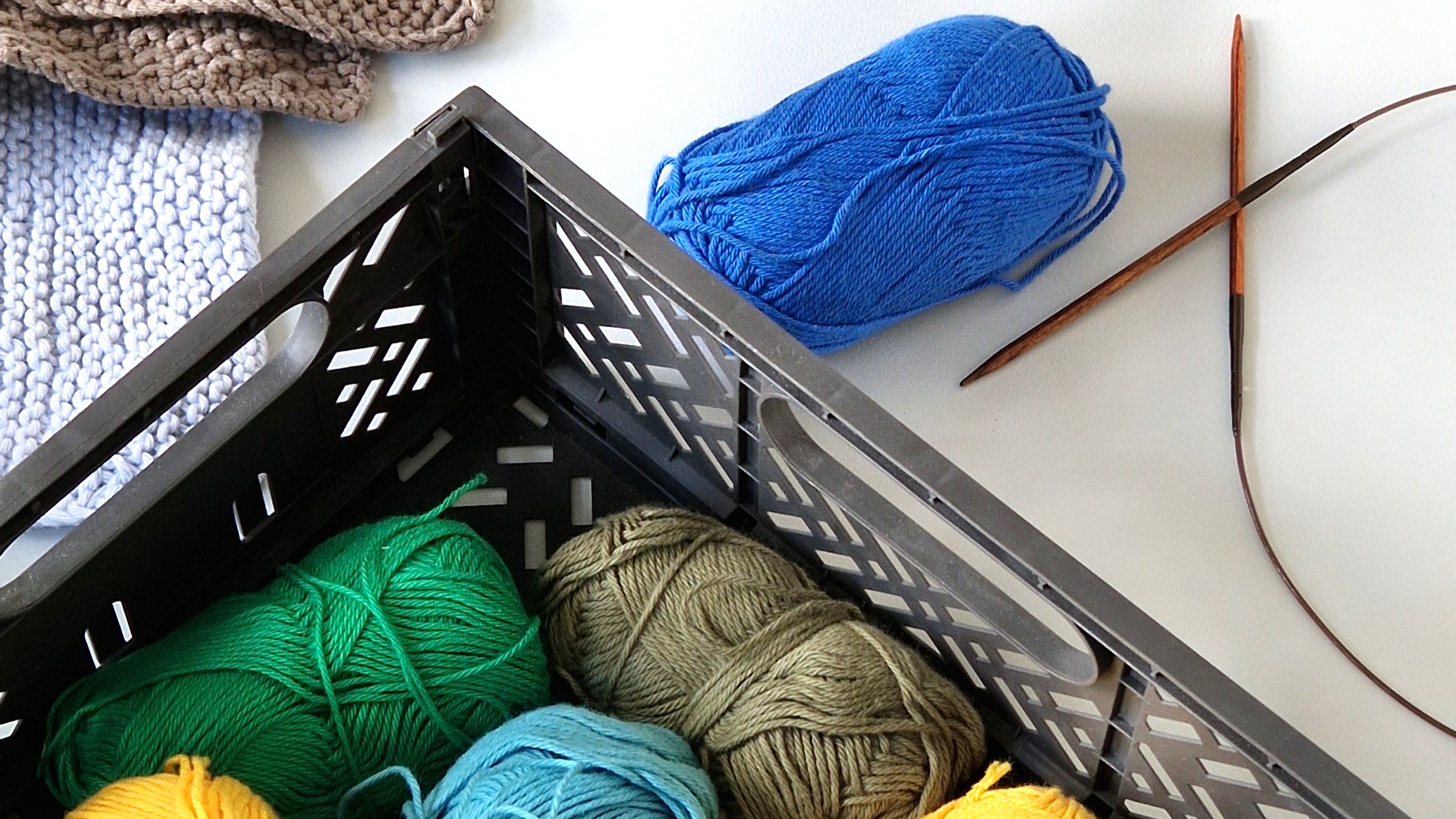 Material zum Stricken