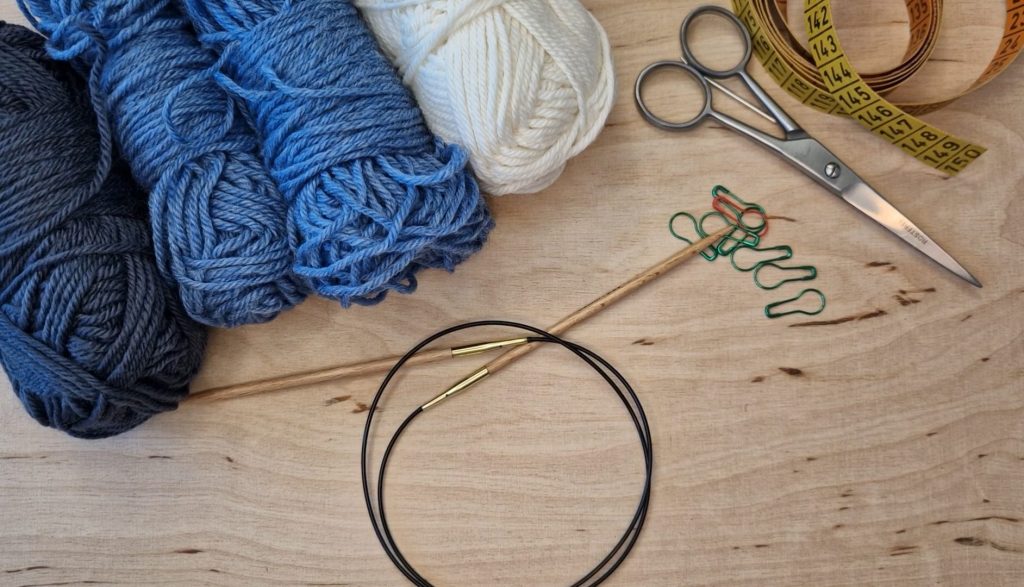 Material zum Stricken